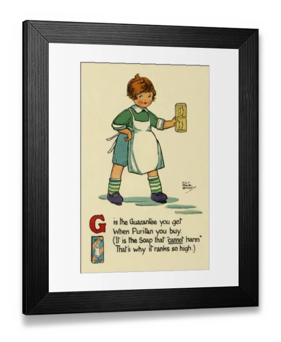 Framed Print : G is the Guarantee you get Framed Print : G is the Guarantee you get