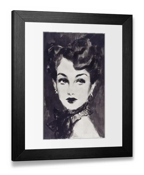 Framed Print : Portrait of a Woman by David Wright Framed Print : Portrait of a Woman by David Wright