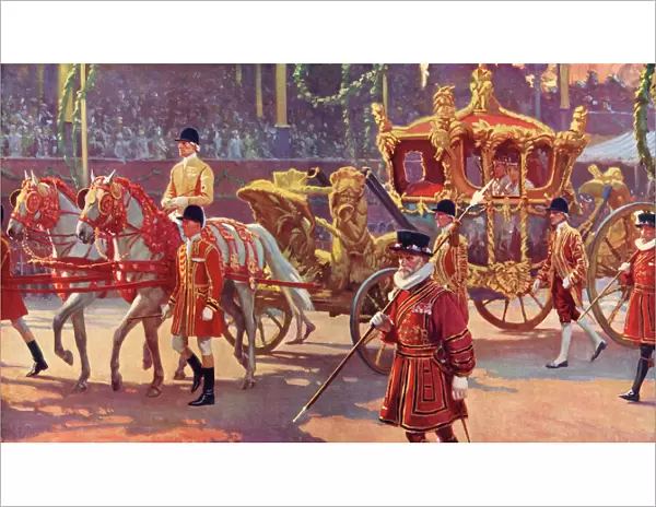 Coronation 1937 - procession after ceremony