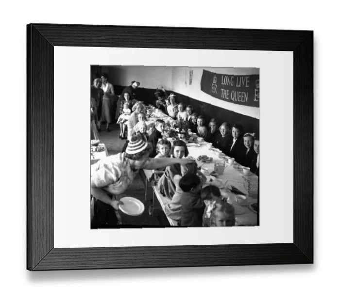 Framed Print : Coronation party, Walton-on-the-Naze, Essex Framed Print : Coronation party, Walton-on-the-Naze, Essex
