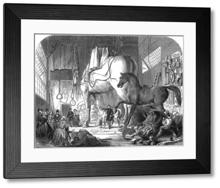 Framed Print : Atelier of Matthew Cotes Wyatt, sculptor Framed Print : Atelier of Matthew Cotes Wyatt, sculptor