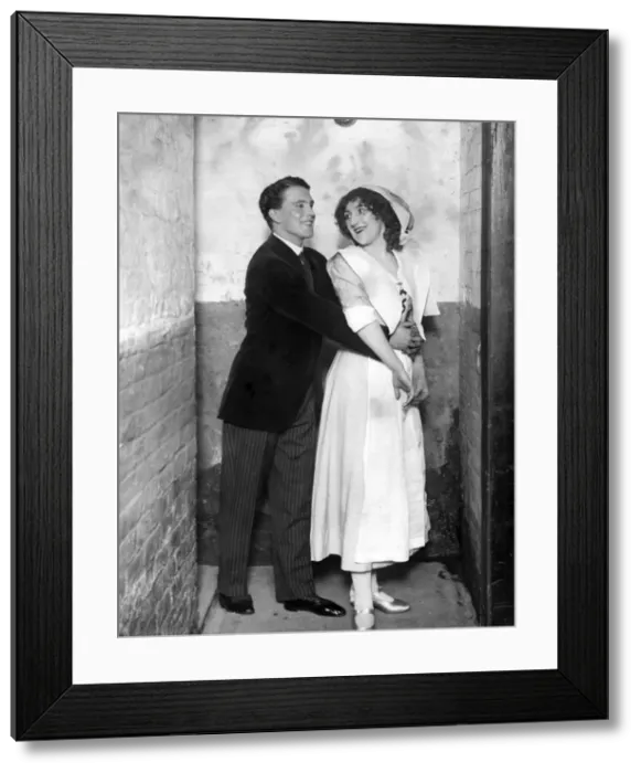 Framed Print : Two aspiring musical comedy artistes, London Framed Print : Two aspiring musical comedy artistes, London