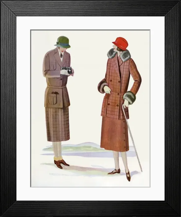 Framed Print : Fashionable German women Framed Print : Fashionable German women