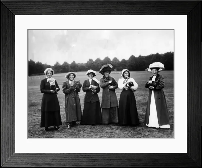 Framed Print : Six women in Chicken Stealing Competition Framed Print : Six women in Chicken Stealing Competition