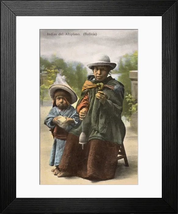 Framed Print : Indigenous Indians from Altiplano, Bolivia Framed Print : Indigenous Indians from Altiplano, Bolivia