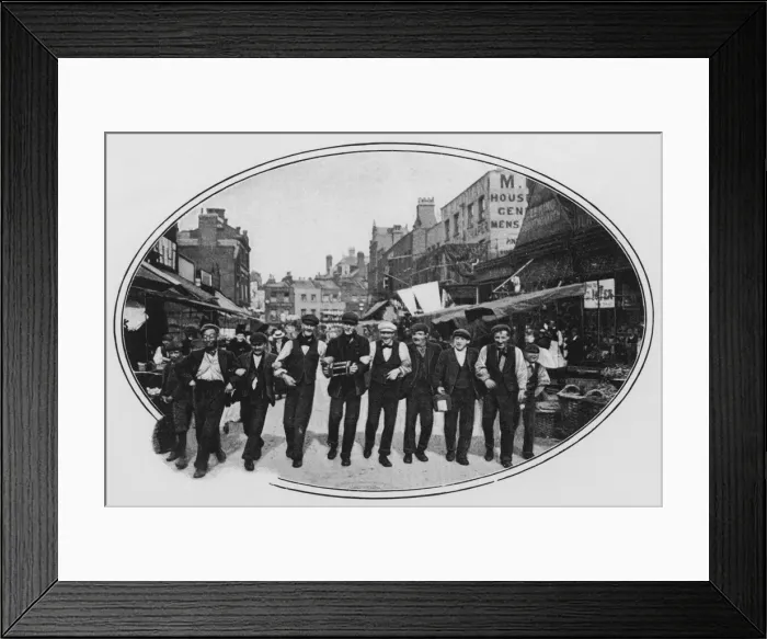 Framed Print : Street music: cheerful Londoners having fun Framed Print : Street music: cheerful Londoners having fun