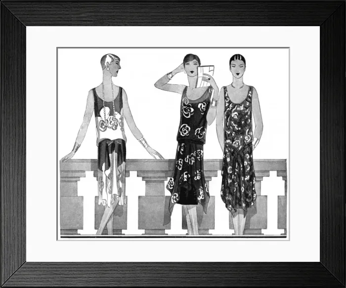 Framed Print : Fashion by Worth and Molyneux, 1927 Framed Print : Fashion by Worth and Molyneux, 1927