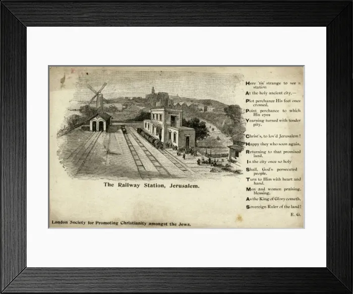 Framed Print : Railway station, Jerusalem Framed Print : Railway station, Jerusalem