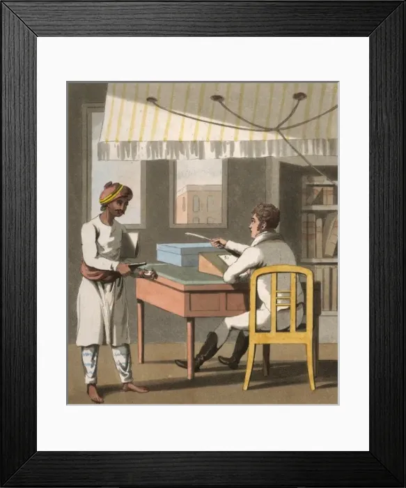 Framed Print : European Gentleman in Private Office Framed Print : European Gentleman in Private Office