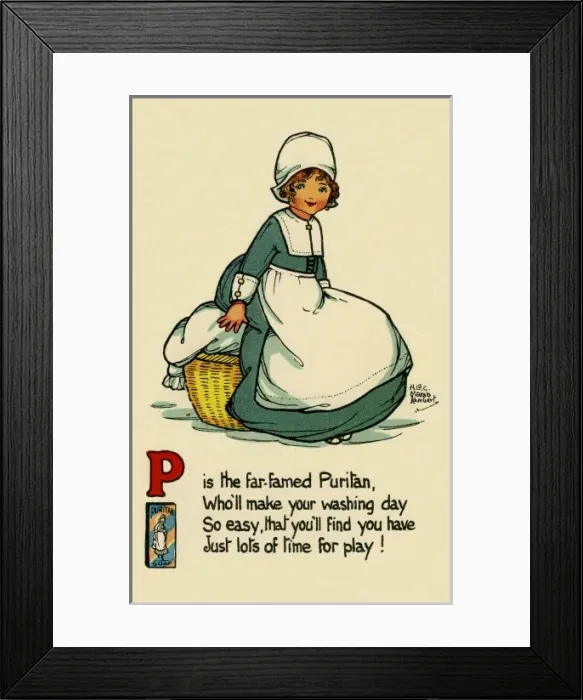 Framed Print : P is the far-famed Puritan Framed Print : P is the far-famed Puritan