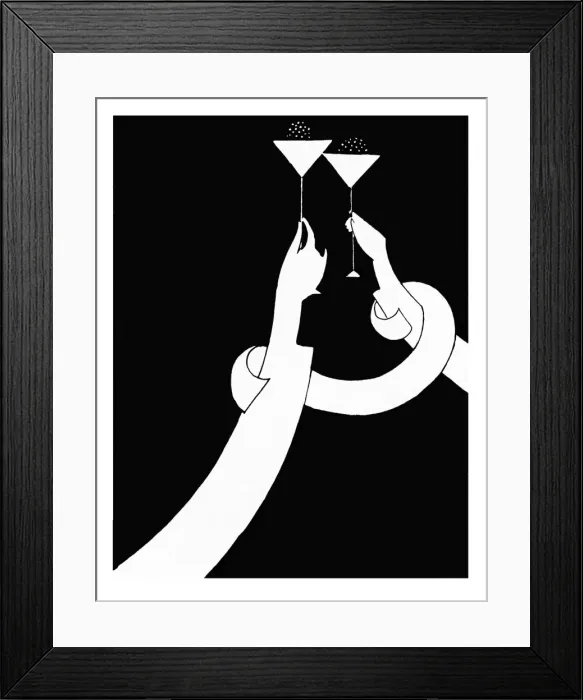 Framed Print : Champagne toasting Framed Print : Champagne toasting
