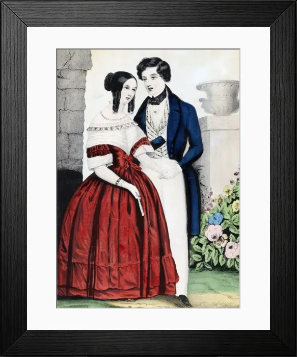 Framed Print : Man proposing to woman Framed Print : Man proposing to woman