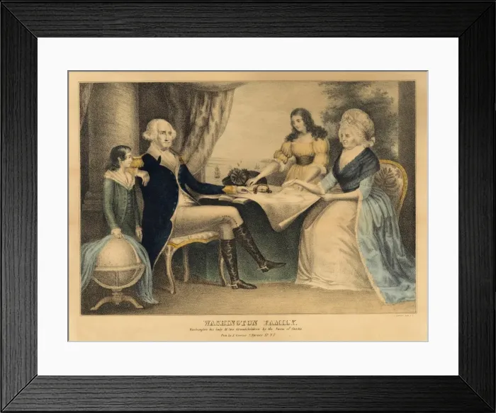 Framed Print : George Washington Family Framed Print : George Washington Family
