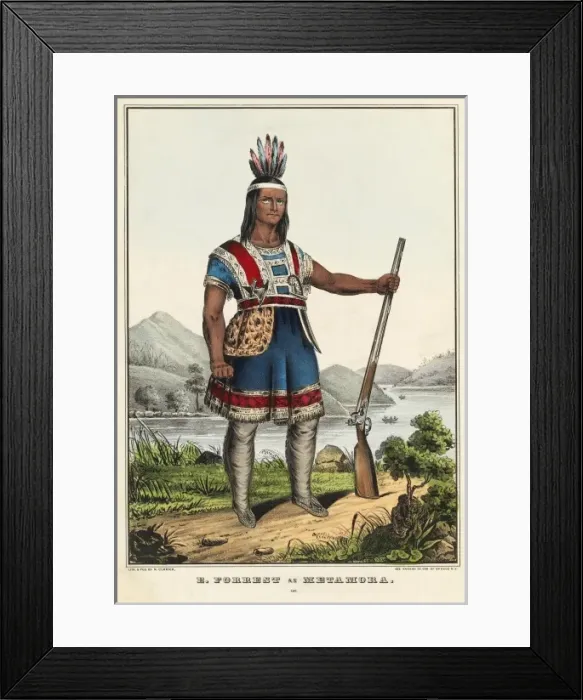 Framed Print : E. Forrest as Metamora Framed Print : E. Forrest as Metamora