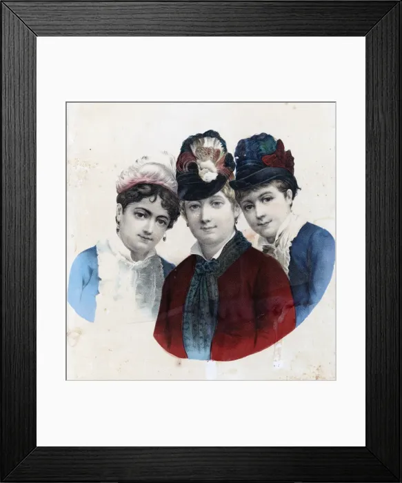 Framed Print : Portrait of three women Framed Print : Portrait of three women