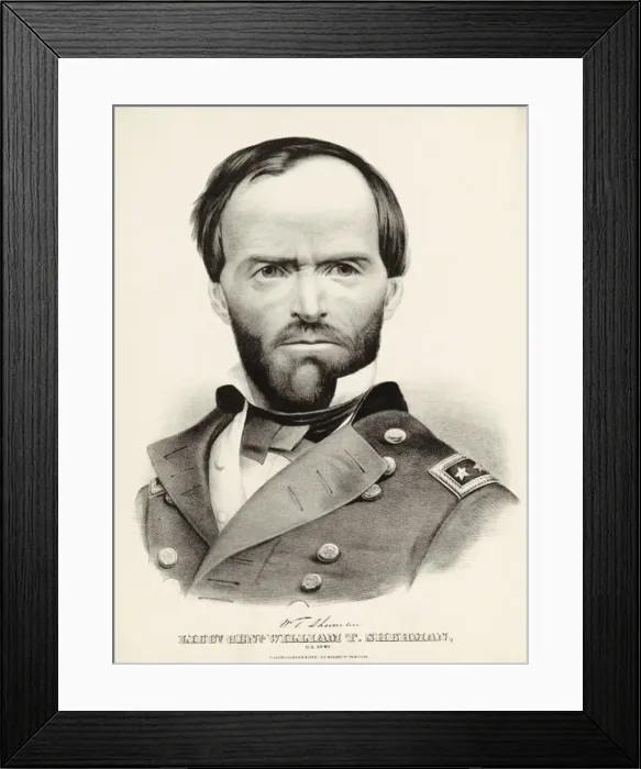 Framed Print : Lieutenant General William T. Sherman Framed Print : Lieutenant General William T. Sherman