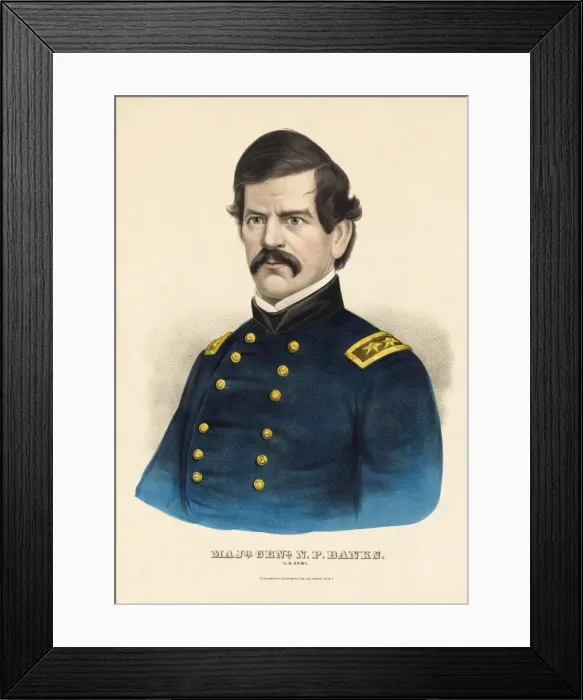 Framed Print : Major General Nathaniel Prentiss Banks Framed Print : Major General Nathaniel Prentiss Banks