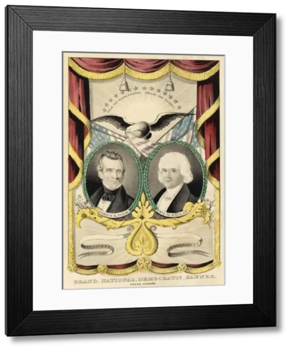 Framed Print : Grand, National, Democratic Banner Framed Print : Grand, National, Democratic Banner