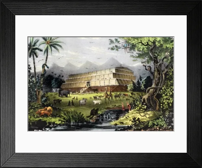Framed Print : Noahs Ark Date: ca. 1847 Framed Print : Noahs Ark Date: ca. 1847