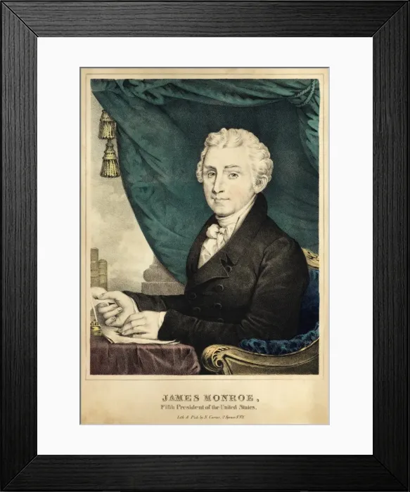 Framed Print : James Monroe Framed Print : James Monroe