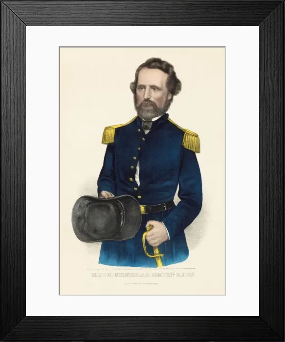 Framed Print : Brigadier General Nathaniel Lyon Framed Print : Brigadier General Nathaniel Lyon