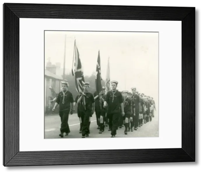 Framed Print : Sea Scouts on St Georges Day parade Framed Print : Sea Scouts on St Georges Day parade