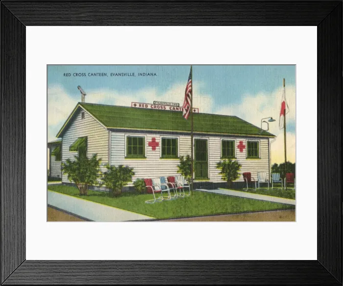 Framed Print : The Red Cross Canteen, Evansville, Indiana, USA Framed Print : The Red Cross Canteen, Evansville, Indiana, USA