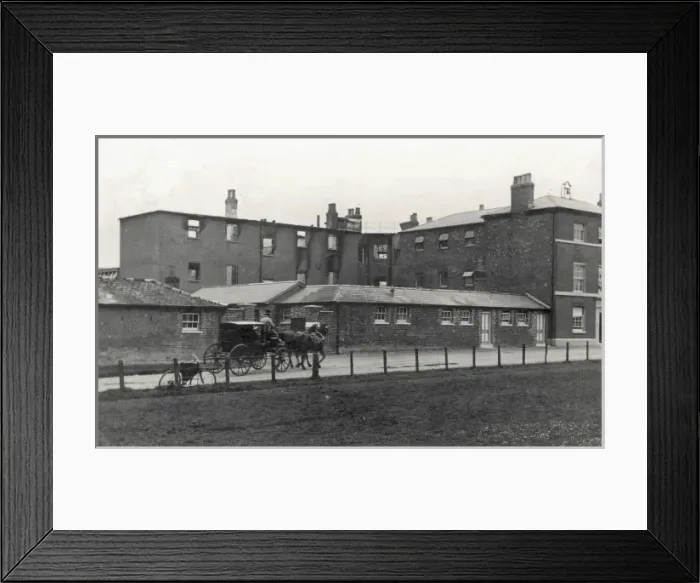 Framed Print : Workhouse Fire at Tichbourne, Hampshire Framed Print : Workhouse Fire at Tichbourne, Hampshire