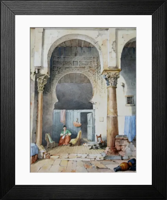 Framed Print : Scene outside the Alhambra, Granada, Spain Framed Print : Scene outside the Alhambra, Granada, Spain