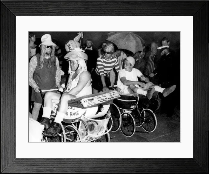 Framed Print : Pram Race contestants, Walton-on-the-Naze, Essex Framed Print : Pram Race contestants, Walton-on-the-Naze, Essex