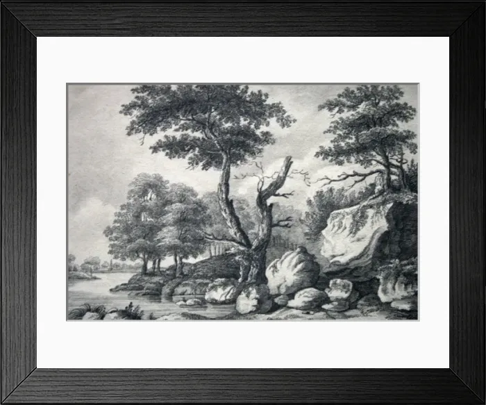 Framed Print : Landscape by Reverend Baden Powell Framed Print : Landscape by Reverend Baden Powell