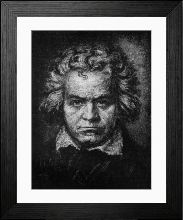 Framed Print : Ludwig von Beethoven Framed Print : Ludwig von Beethoven