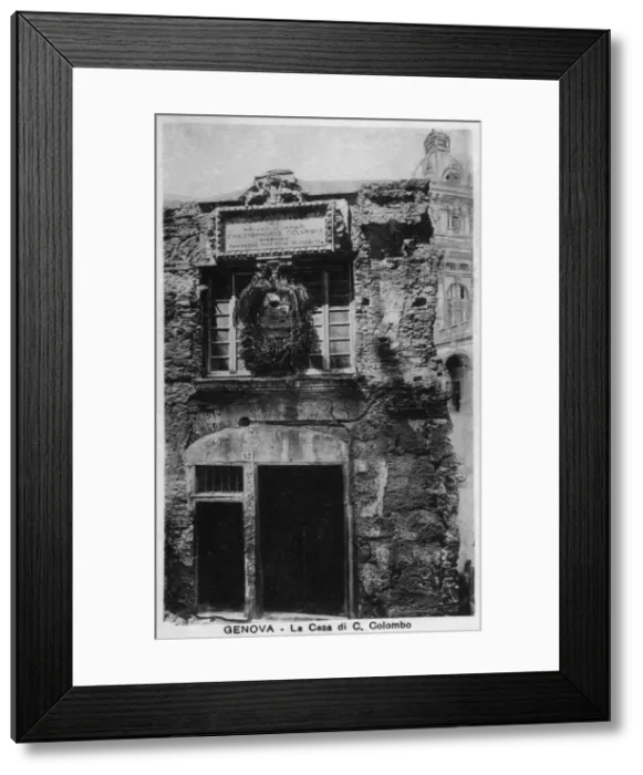 Framed Print : Genoa - The House of Christopher Columbus