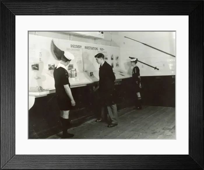 Framed Print : Exhibition on board RSS Discovery Framed Print : Exhibition on board RSS Discovery
