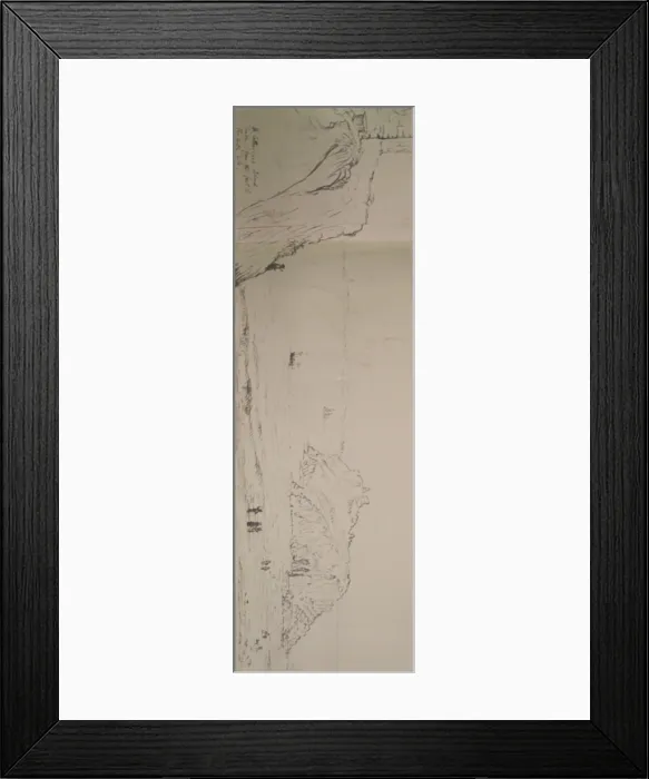 Framed Print : Sketch of Tenby, Wales, including St Catherines Island Framed Print : Sketch of Tenby, Wales, including St Catherines Island