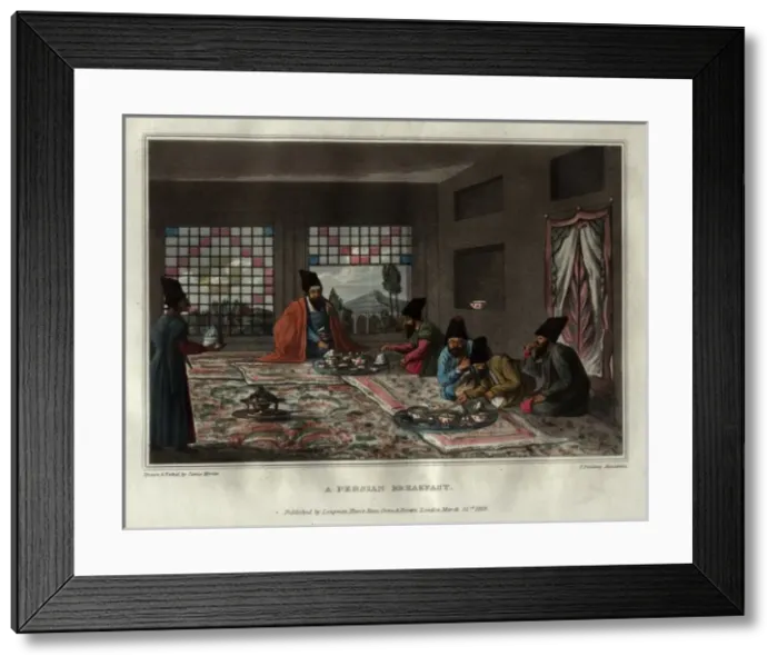 Framed Print : Breakfast in a Persian house Framed Print : Breakfast in a Persian house