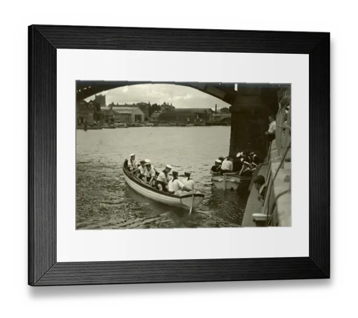 Framed Print : Sea Scouts in whalers Framed Print : Sea Scouts in whalers