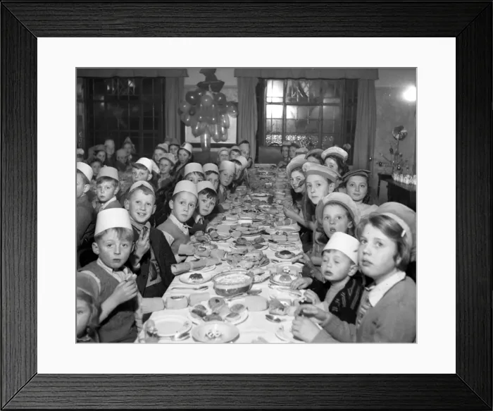 Framed Print : British Legion Childrens Christmas Party, Walton, Essex Framed Print : British Legion Childrens Christmas Party, Walton, Essex