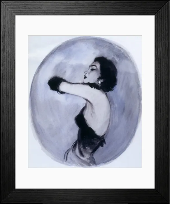 Framed Print : Glamorous woman by David Wright Framed Print : Glamorous woman by David Wright