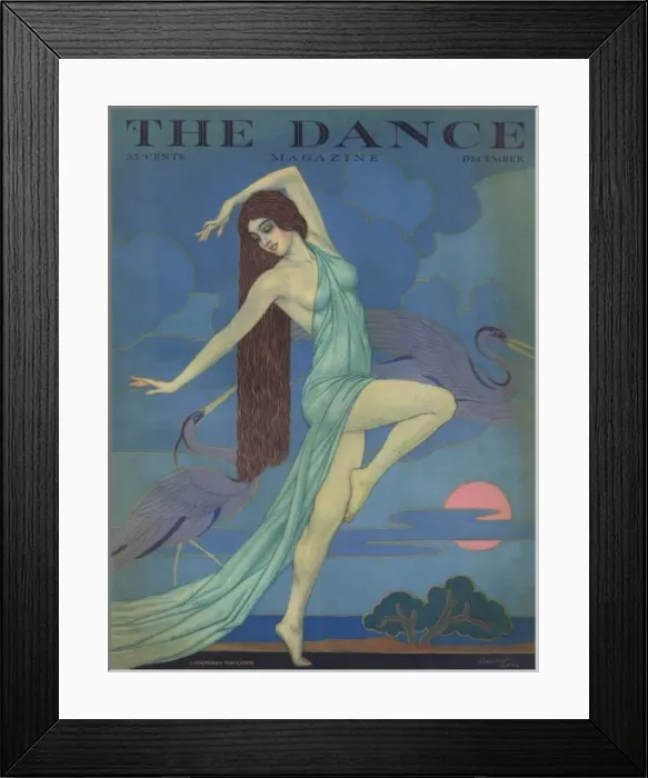 Framed Print : Cover of Dance Magazine, December 1926 Framed Print : Cover of Dance Magazine, December 1926