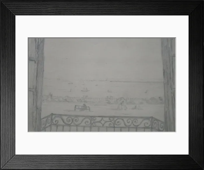 Framed Print : Sketch from Royal Crescent, Ramsgate, Kent Framed Print : Sketch from Royal Crescent, Ramsgate, Kent