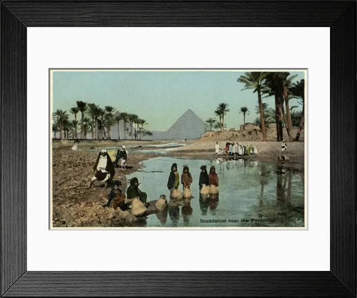 Framed Print : Flooding near the Pyramids, Egypt Framed Print : Flooding near the Pyramids, Egypt