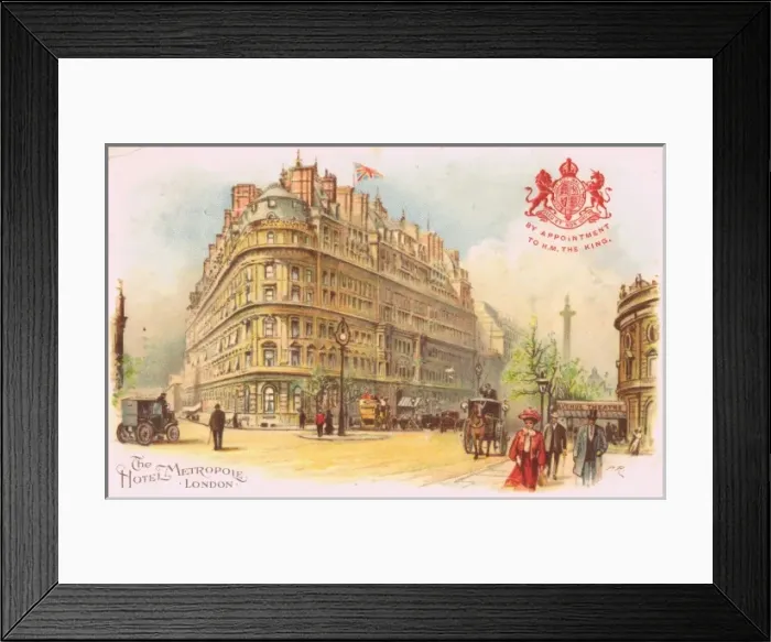 Framed Print : The exterior of the Hotel Metropole, London Framed Print : The exterior of the Hotel Metropole, London