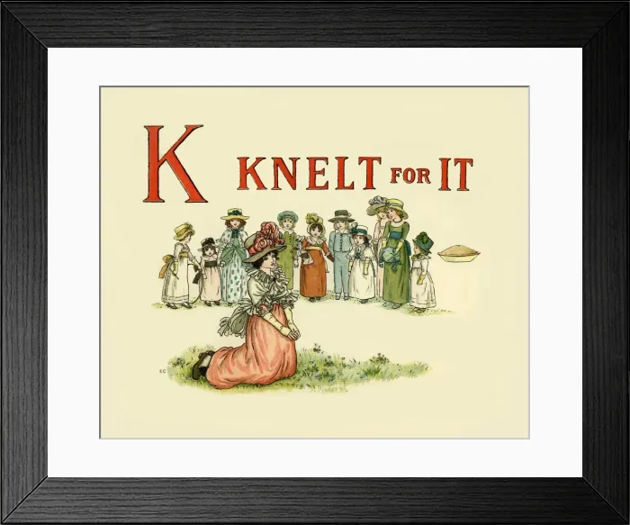 Framed Print : K Knelt for it Framed Print : K Knelt for it