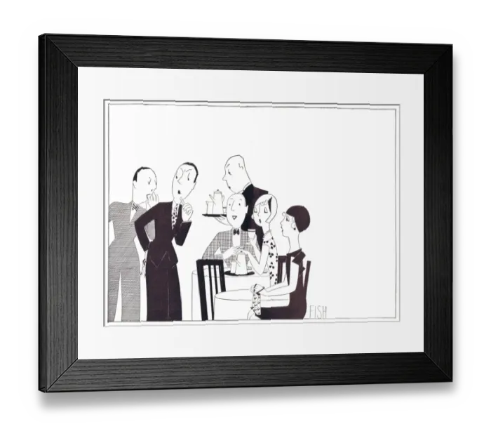 Framed Print : Art deco sketch by Fish, 1929 Framed Print : Art deco sketch by Fish, 1929