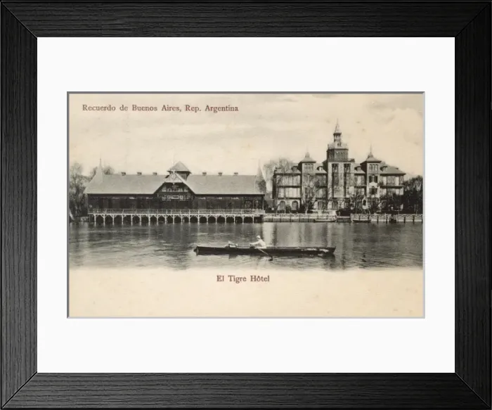 Framed Print : The Tigre Hotel - Paseo Victorica, Tigre, Argentina Framed Print : The Tigre Hotel - Paseo Victorica, Tigre, Argentina