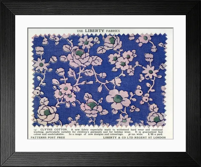 Framed Print : Liberty print fabric Framed Print : Liberty print fabric
