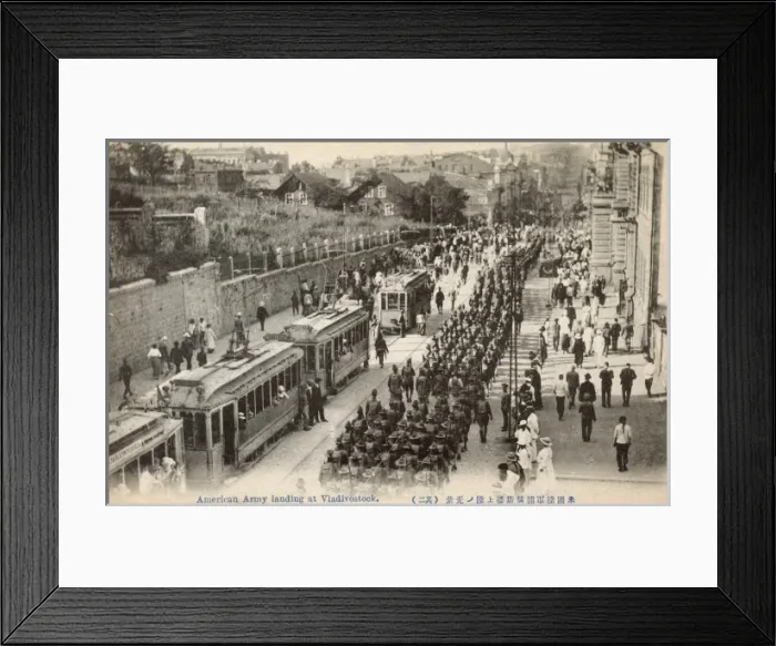 Framed Print : Allied Intervention in Vladivostock - Russian Civil War Framed Print : Allied Intervention in Vladivostock - Russian Civil War