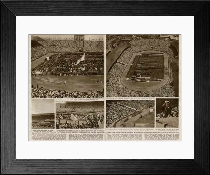 Framed Print : Opening Ceremony of the Olympic Games 1948 Framed Print : Opening Ceremony of the Olympic Games 1948