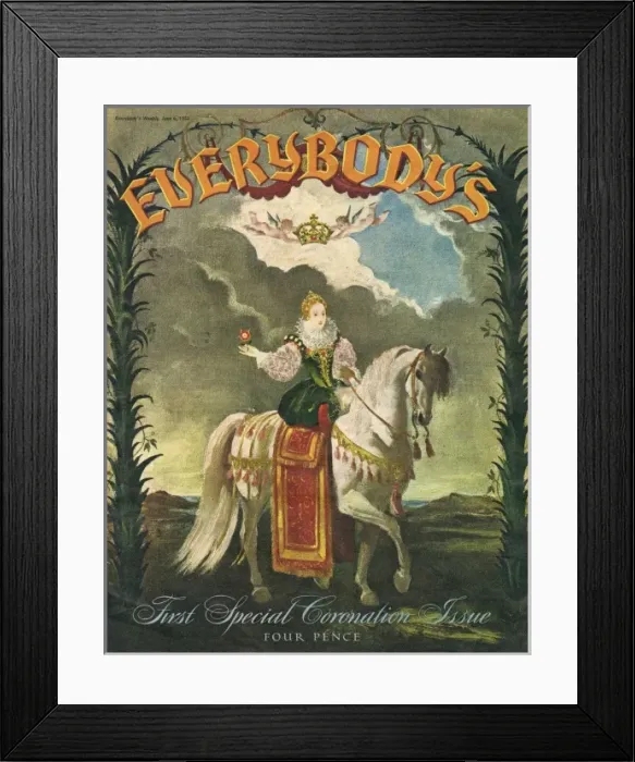 Framed Print : Everybodys Magazine Coronation issue 1953 Framed Print : Everybodys Magazine Coronation issue 1953